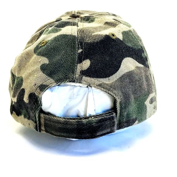 USMC Marine Corp Cap Vintage Camouflage RARE Officer Leaf Strap Back Vietnam - Picture 6 of 15